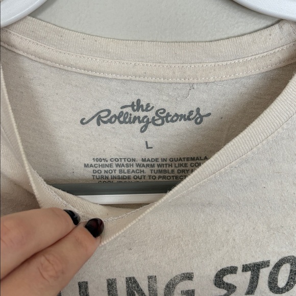 Rolling Stones 1975 US Tour Graphic Tee Shirt Size Large - Picture 2 of 5